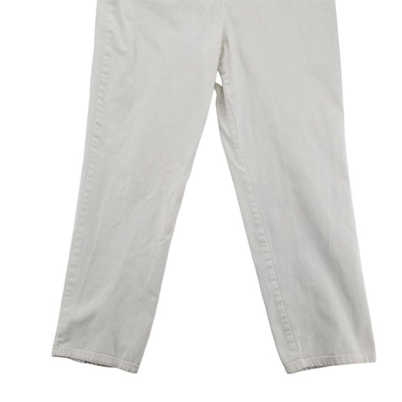 FADED GLORY Jeans Women's 5-Pocket Straight Leg Relaxed Fit White Size 10 Petite - Picture 2 of 11